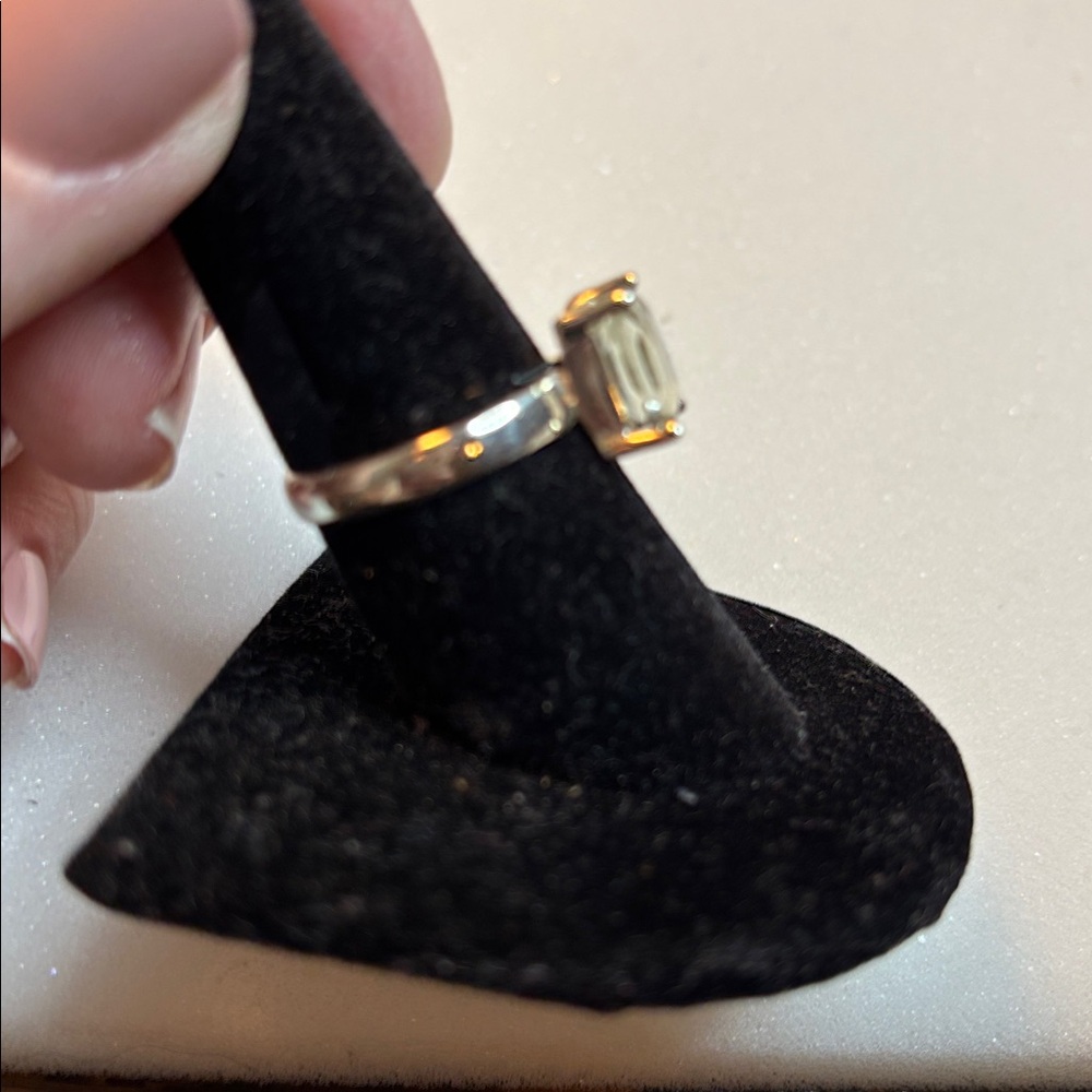 Prasiolite ring size 8 - Picture 5 of 5